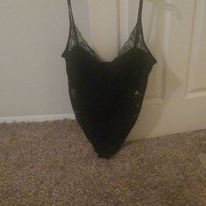 Boohoo Lace Detail Bodysuit